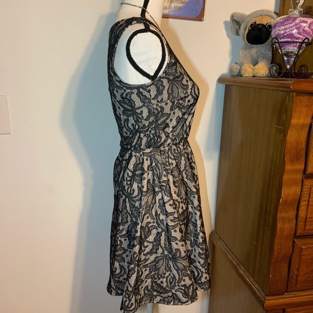 Heart Soul Black Lace Overlay Dress - Picture 5 of 9